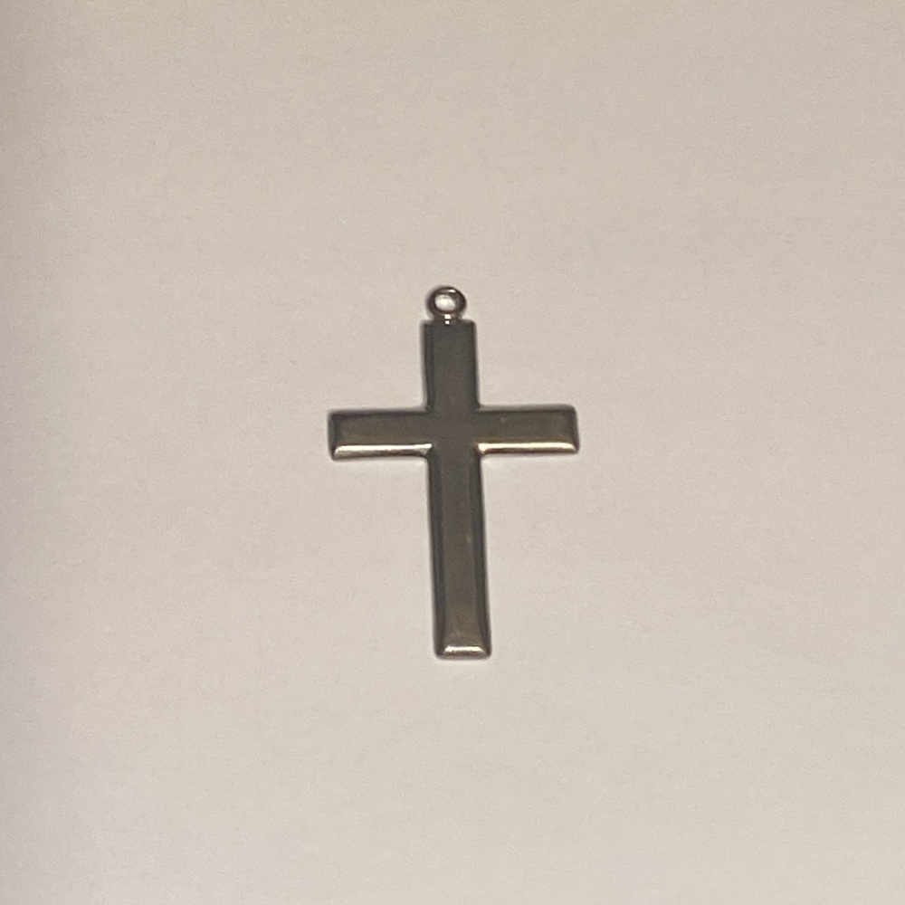925 Sterling Silver Cross Pendant Made by Bliss - Vintage.
